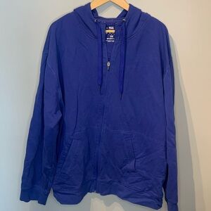Blue Zip Up Hoodie